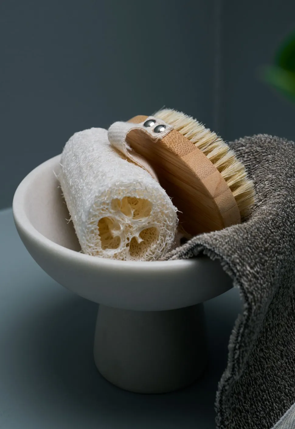 Loofah svamp natur - 10x5cm