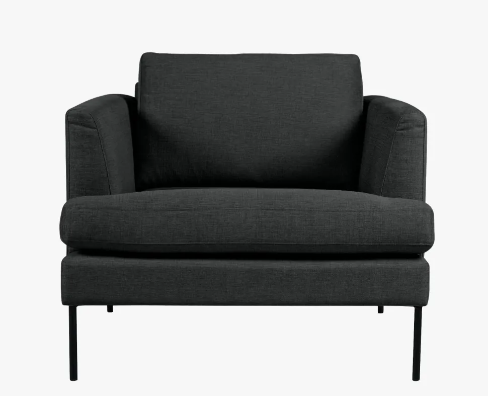 Loungestol grå - 93x94x80 cm