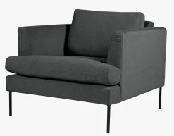 Loungestol grå - 93x94x80 cm