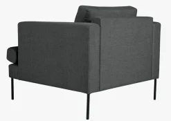 Loungestol grå - 93x94x80 cm