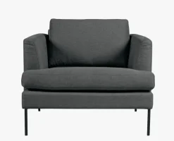 Loungestol grå - 93x94x80 cm