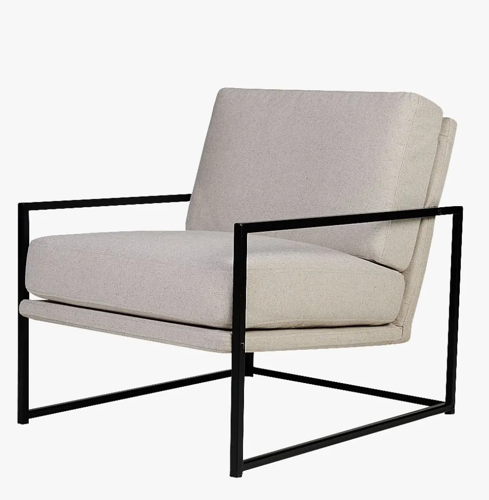 Loungestol natur - 66x86x78 cm