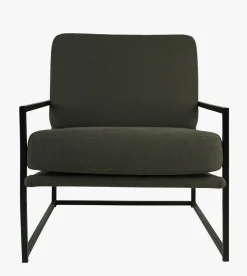 Loungestol olivengrønn - 66x86x78 cm