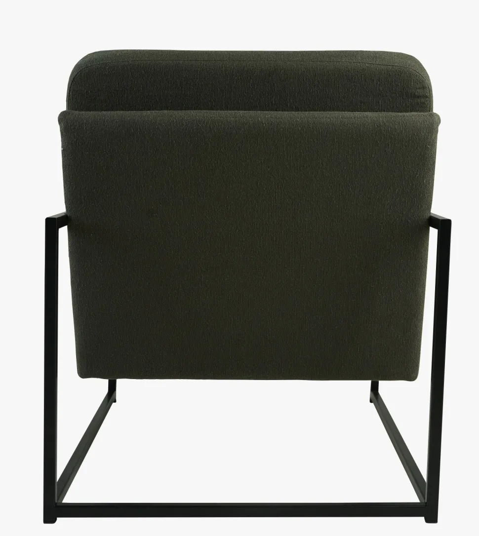 Loungestol olivengrønn - 66x86x78 cm