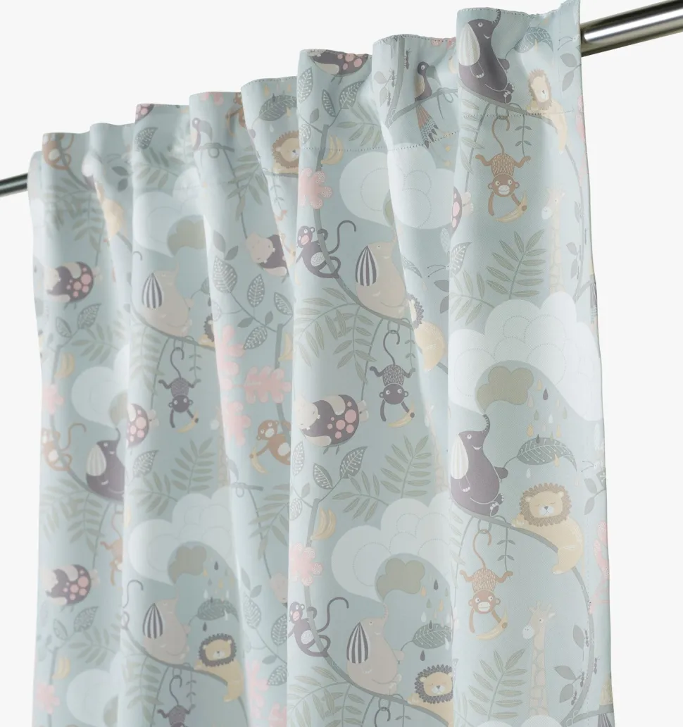 Lysdempende gardin multi - 140x160 cm