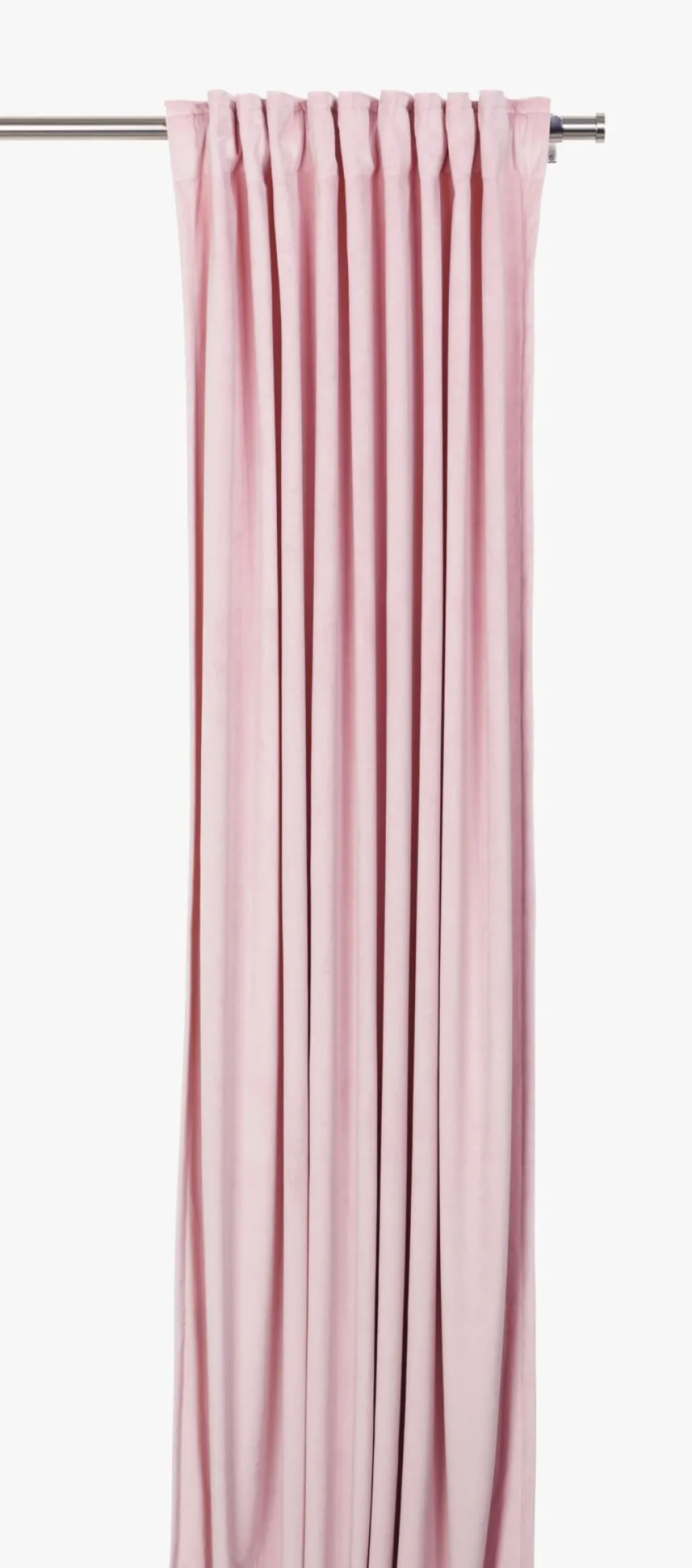 Lysdempende gardin rosa - 140x160 cm