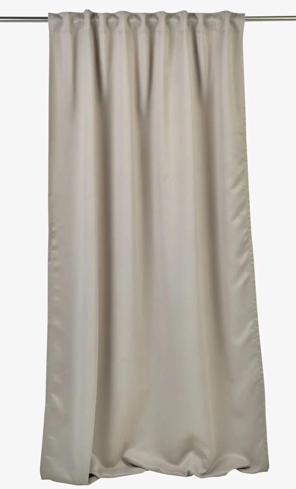 Lysdempende gardin sand - 140x160 cm