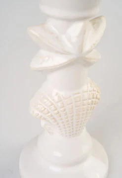 Lysestake hvit - 9x9x20,5 cm