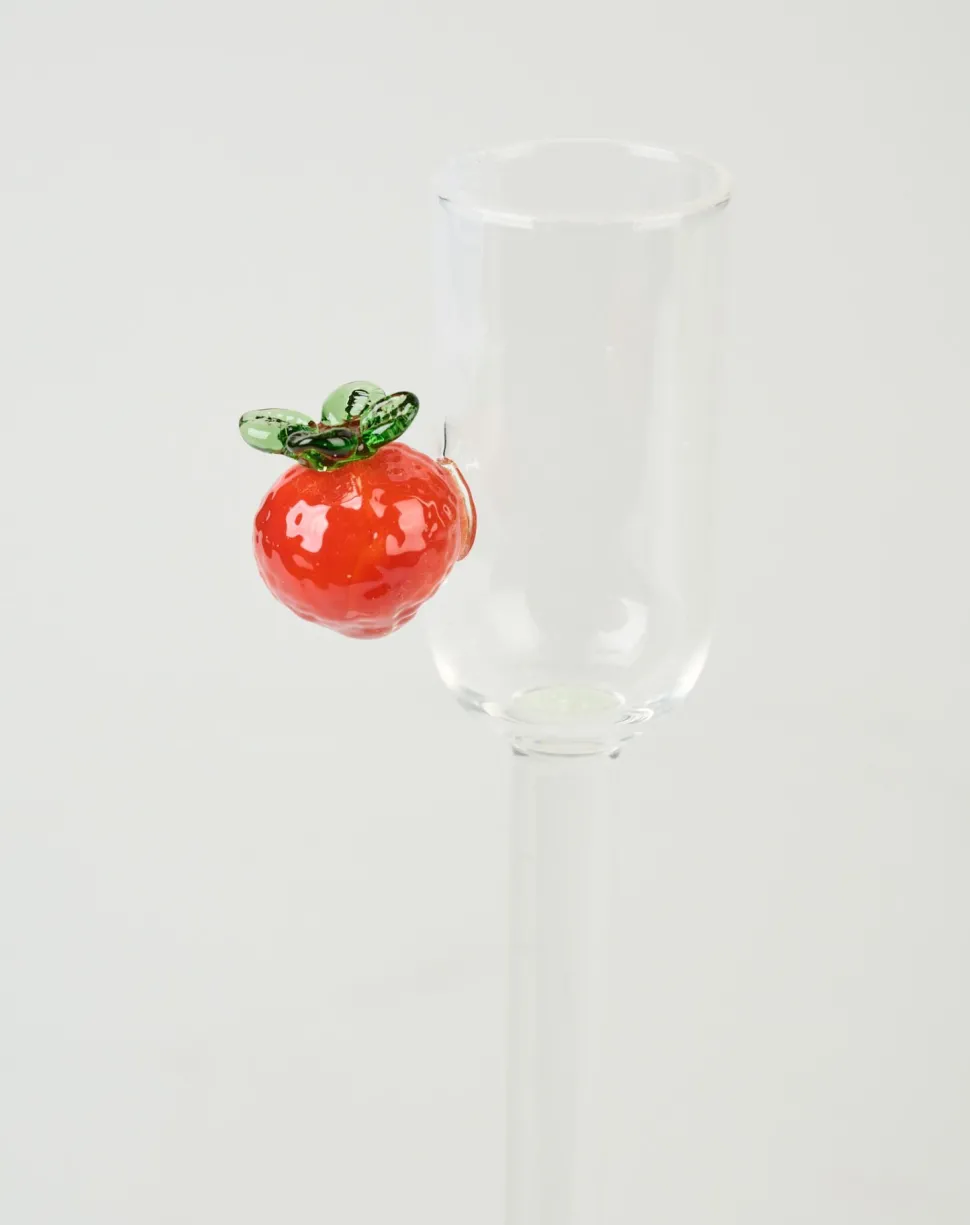 Lysestake transparent - 7,2x7,2x15 cm