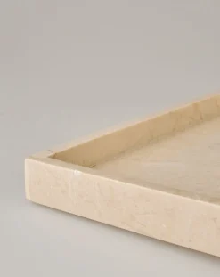 Lysfat beige - 23x23x3 cm