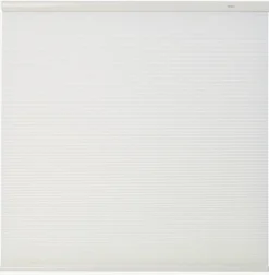 Lysfilt. dobbel plisségardin hvit - 80x210 cm