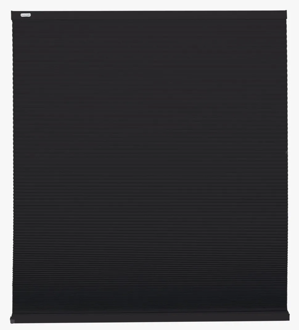 Lysfiltrerende plisségardin svart - 60x160 cm