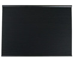 Lystett dobbel plisségardin svart - 60x160 cm