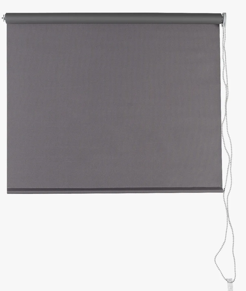 Lystett rullegardin grå - 80x185 cm