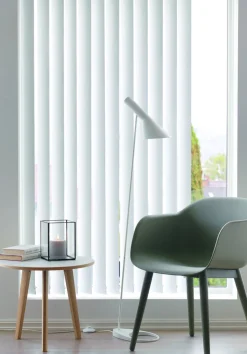 Lystette lameller hvit - 8,9x250cm