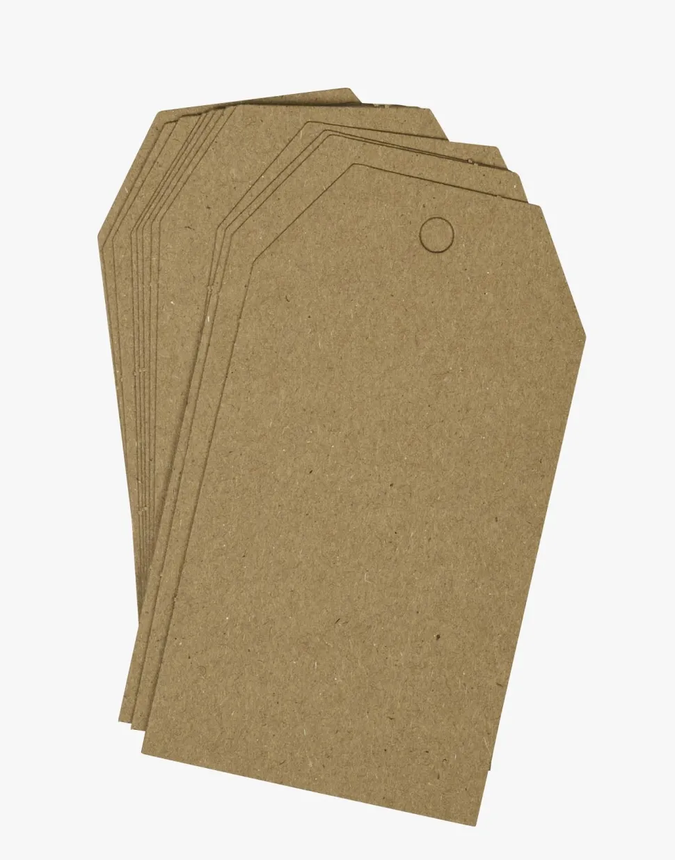 Merkelapp 12stk natur - 5x9 cm