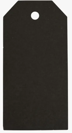 Merkelapp 24stk svart - 5x10 cm