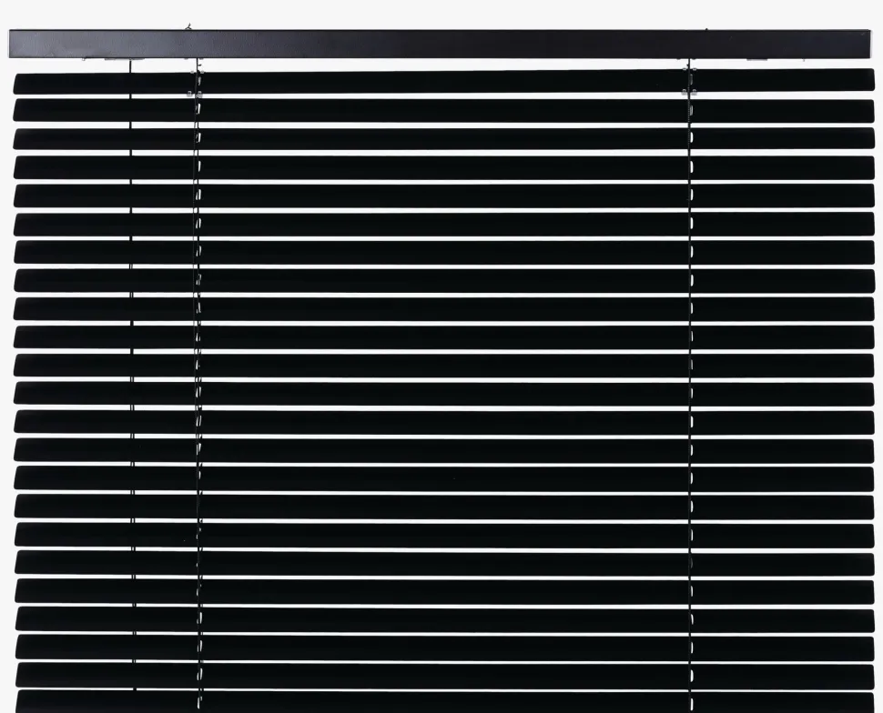 Metallpersienne svart - 60x160 cm