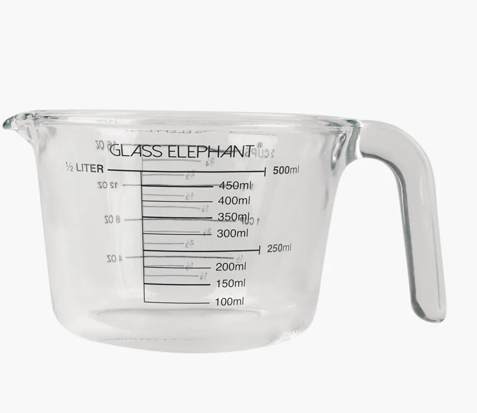 Målebeger transparent - 18,5x12,9x9 cm 500 ml