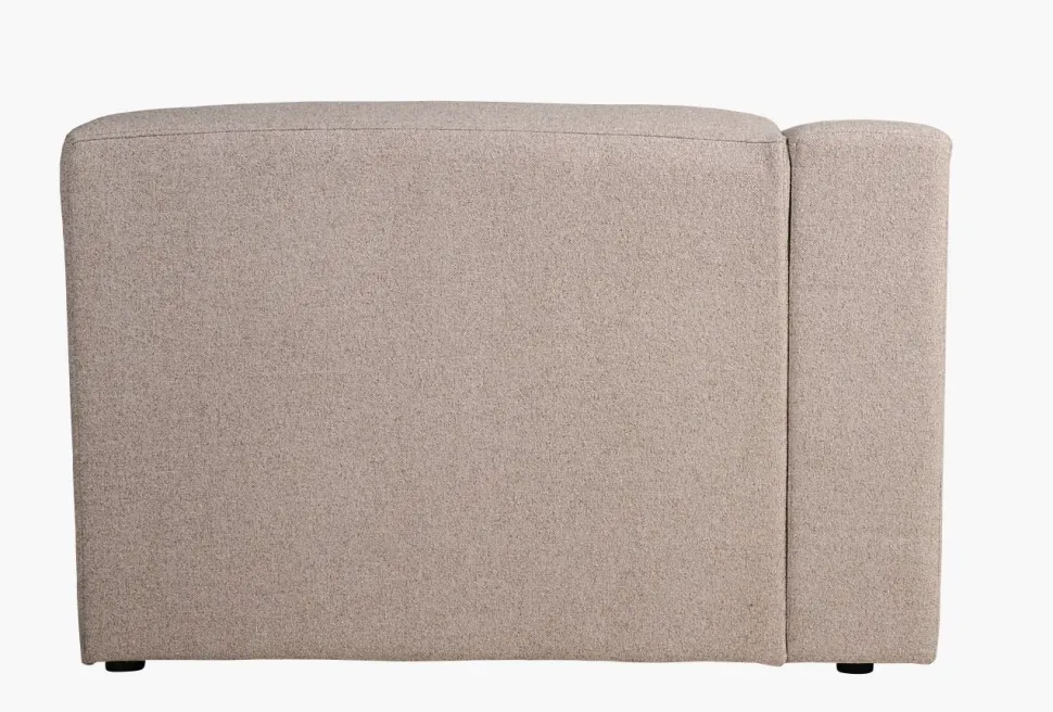 Modulsofa 1,5 seter m/armlene høyre beige - 110x93x73 cm