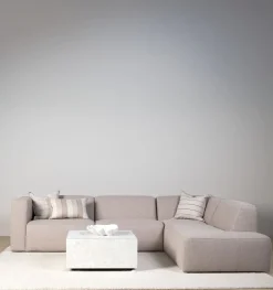 Modulsofa 1,5 seter m/armlene høyre beige - 110x93x73 cm