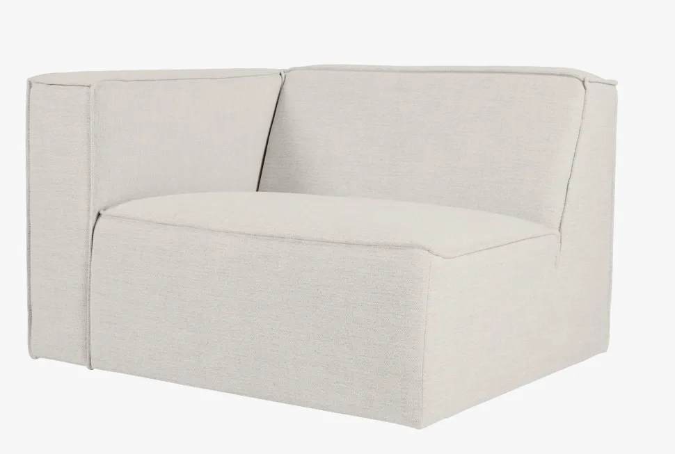 Modulsofa 1,5 seter m/armlene venstre natur - 110x93x73 cm