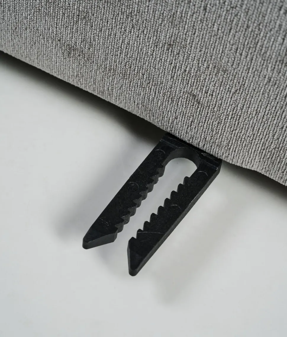 Modulsofa 1,5 seter m/armlene høyre grå - 110x93x73 cm