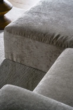 Modulsofa 1,5 seter m/armlene høyre grå - 110x93x73 cm