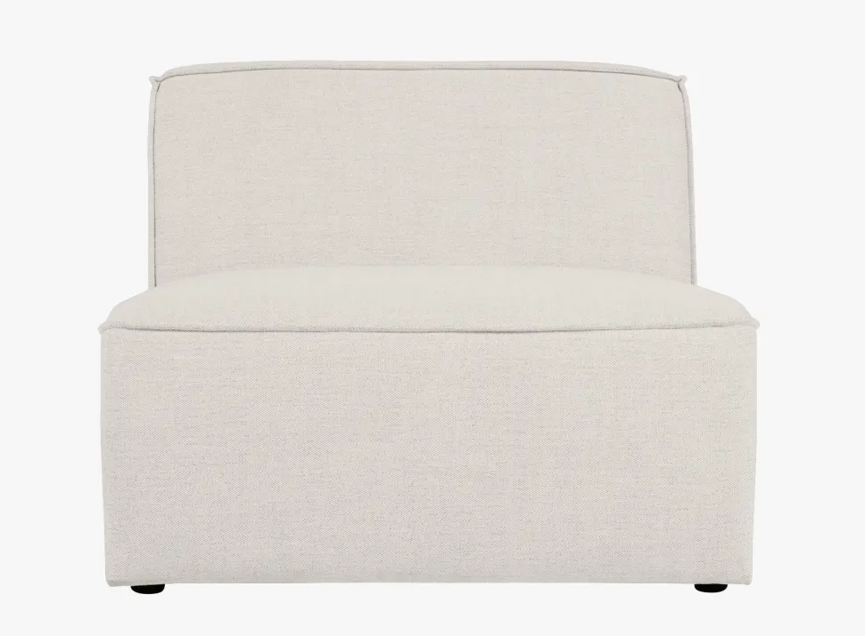 Modulsofa 1,5 seter uten armlener natur - 90x93x73 cm