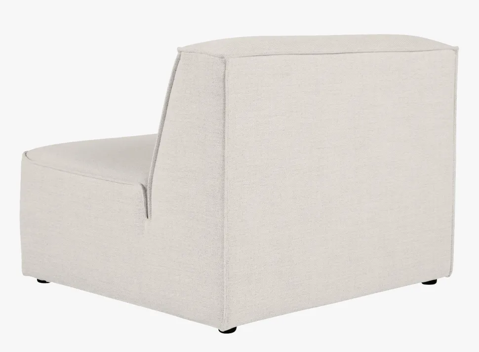 Modulsofa 1,5 seter uten armlener natur - 90x93x73 cm