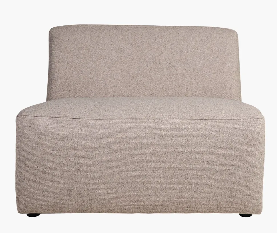 Modulsofa 1,5 seter uten armlene beige - 90x93x73 cm