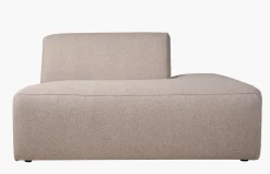 Modulsofa åpen ende høyre beige - 134x93x73 cm