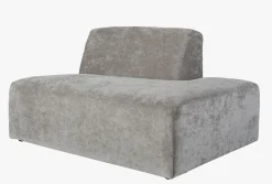 Modulsofa åpen ende høyre grå - 134x93x73 cm