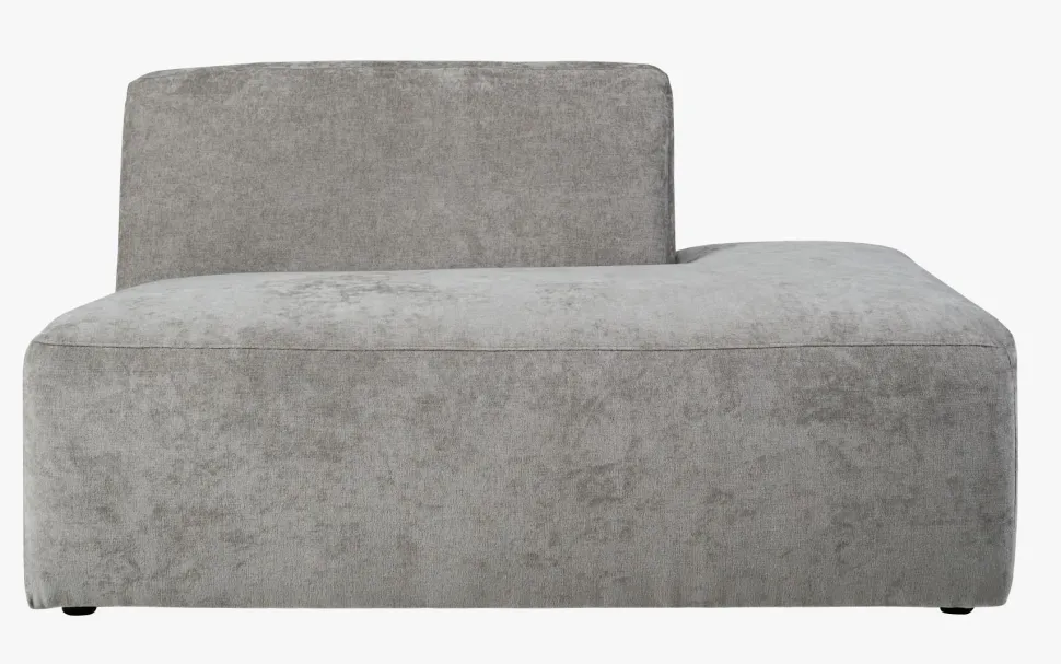 Modulsofa åpen ende høyre grå - 134x93x73 cm
