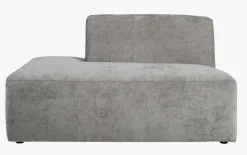 Modulsofa åpen ende venstre grå - 134x93x73 cm