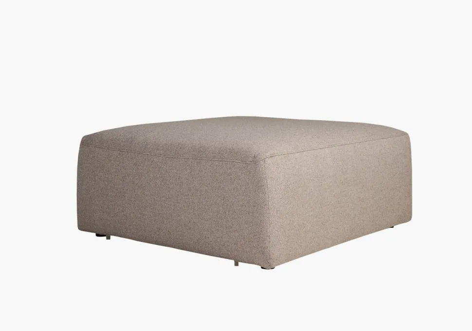 Modulsofa puff beige - 93x93x44 cm