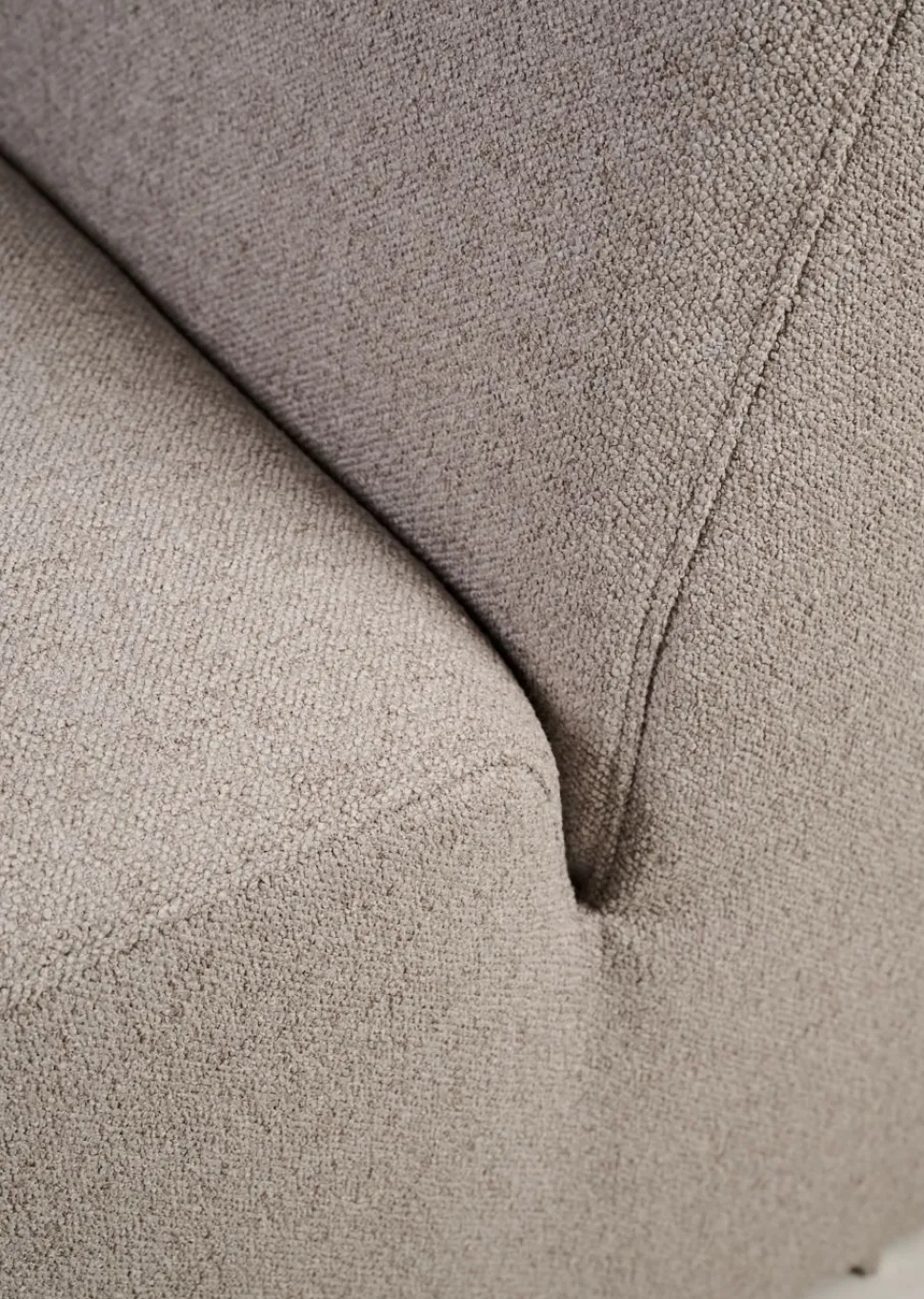 Modulsofa puff beige - 93x93x44 cm