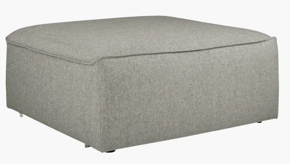 Modulsofa puff grå - 90x93x73 cm