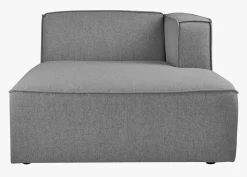 Modulsofa sjeselong høyre grå - 114x154x73 cm