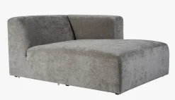 Modulsofa sjeselong høyre grå - 114x154x73 cm