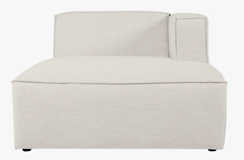 Modulsofa sjeselong høyre natur - 114x154x73 cm