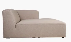 Modulsofa sjeselong høyre beige - 114x154x73 cm