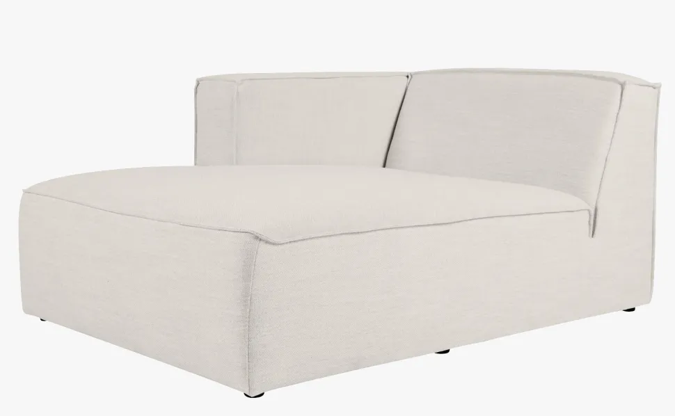Modulsofa sjeselong venstre natur - 114x154x73 cm