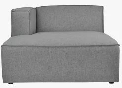 Modulsofa sjeselong venstre grå - 114x154x73 cm