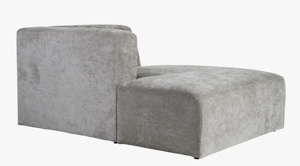 Modulsofa sjeselong venstre grå - 114x154x73 cm