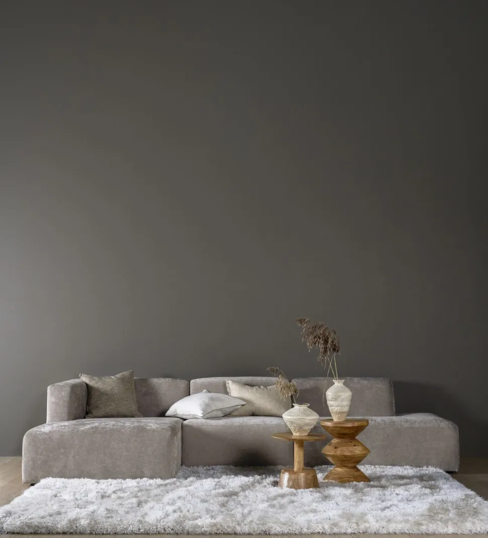 Modulsofa sjeselong venstre grå - 114x154x73 cm