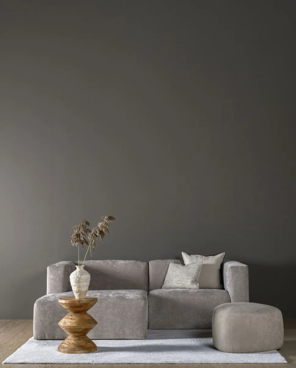 Modulsofa sjeselong venstre grå - 114x154x73 cm