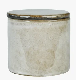 Oppbevaringsboks beige - 9,4x9,4x9 cm