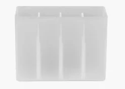 Oppbevaringsboks frostet - 5,6x13,5x10,2 cm