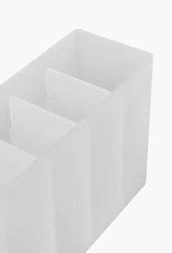 Oppbevaringsboks frostet - 5,6x13,5x10,2 cm